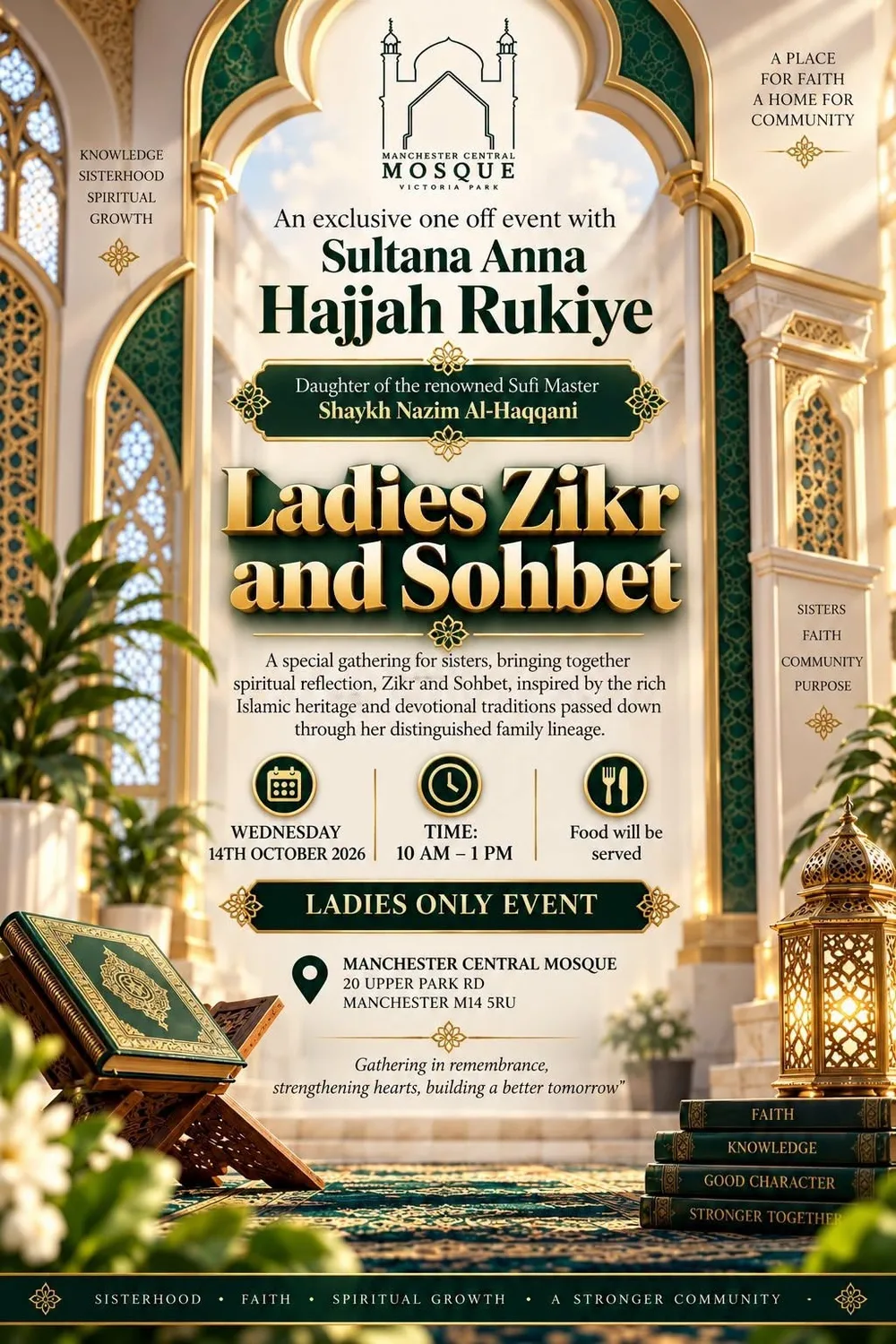 Exclusive Sisters' Gathering: Zikr & Spiritual Reflection with Sultana Anna Hajjah Rukiye