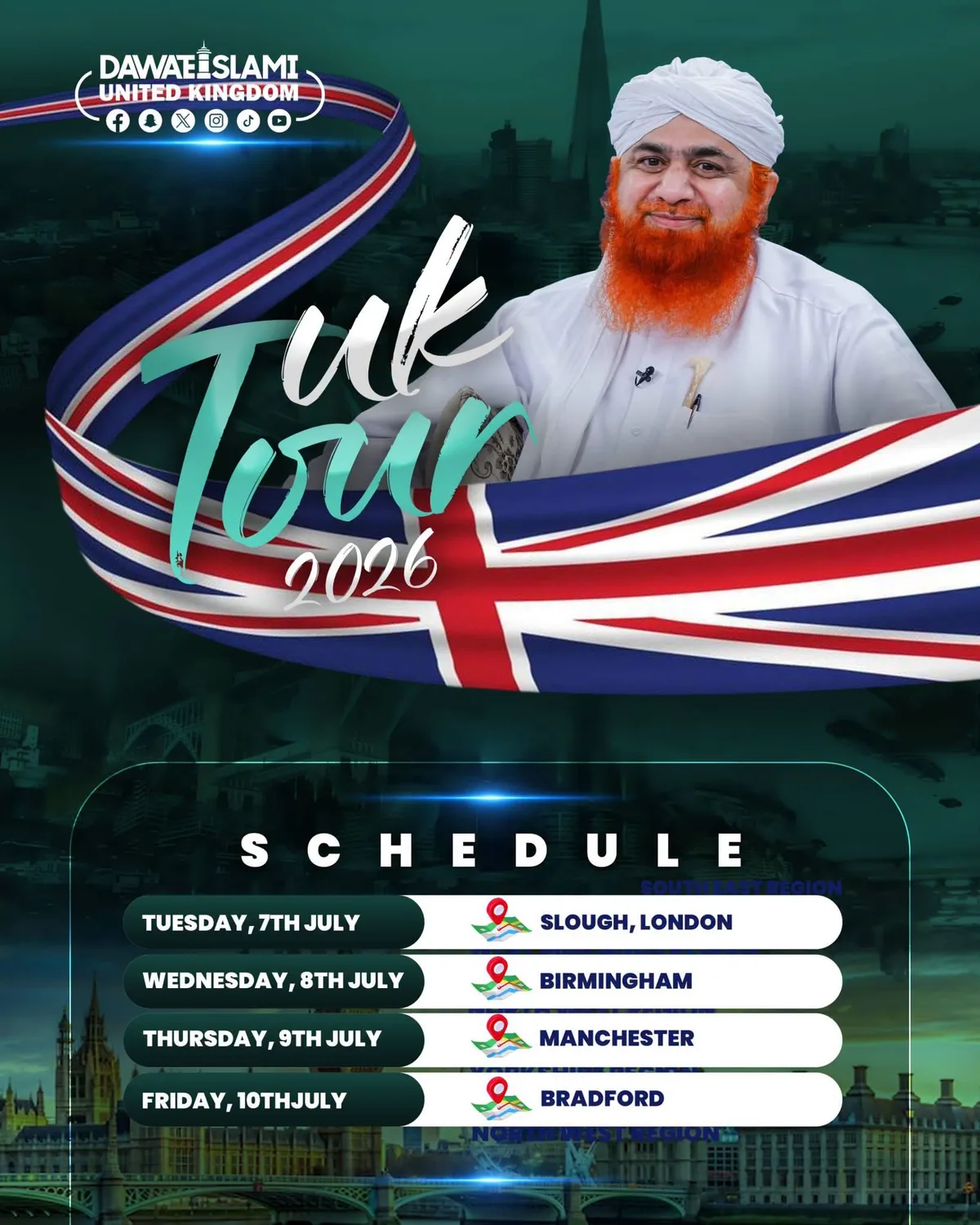 Haji Imran Attari Uk schedule
