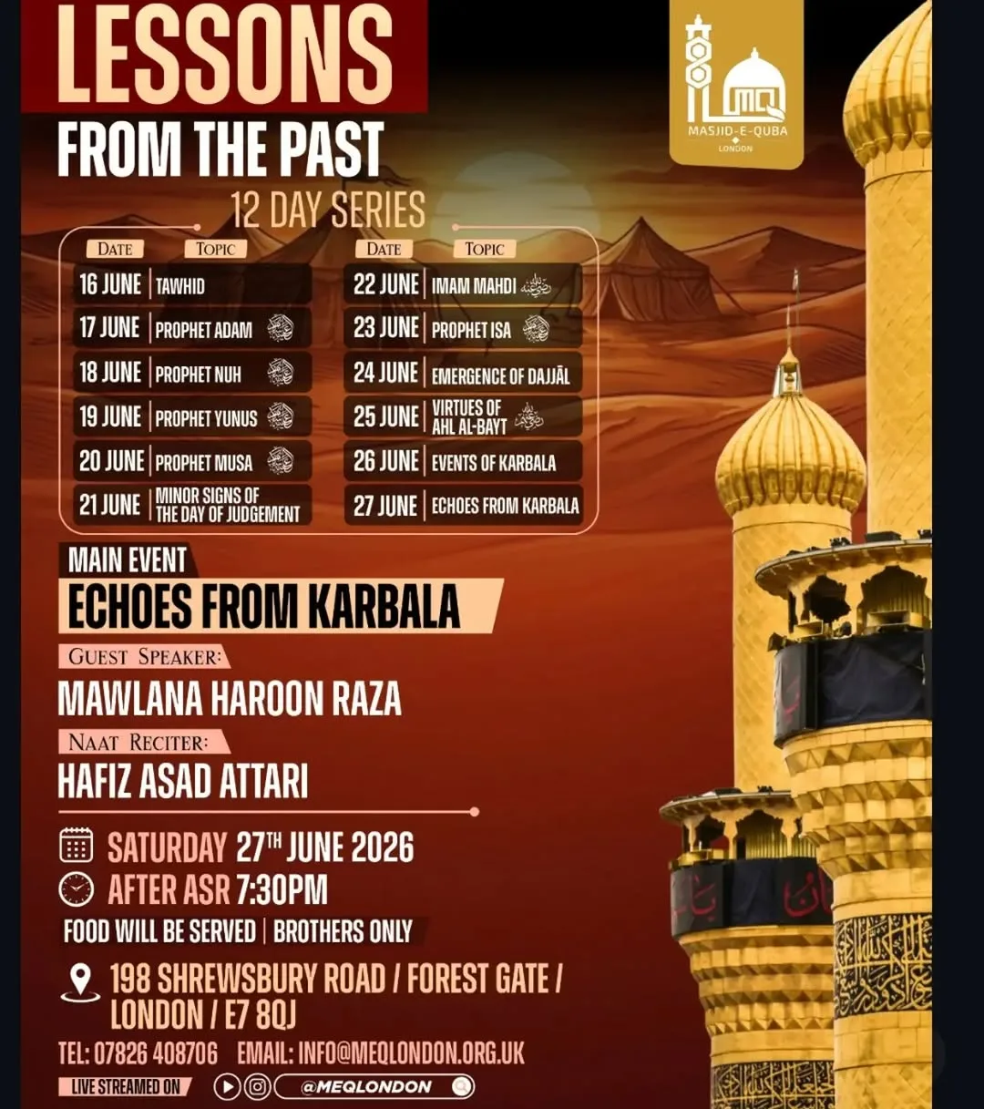 Lessons From The Past (12-Day Series)