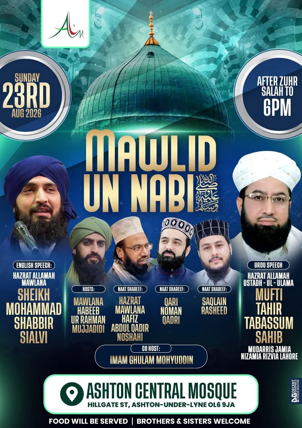 Mawlid un Nabi Gathering 2026 (ashton-Under-Lyne)
