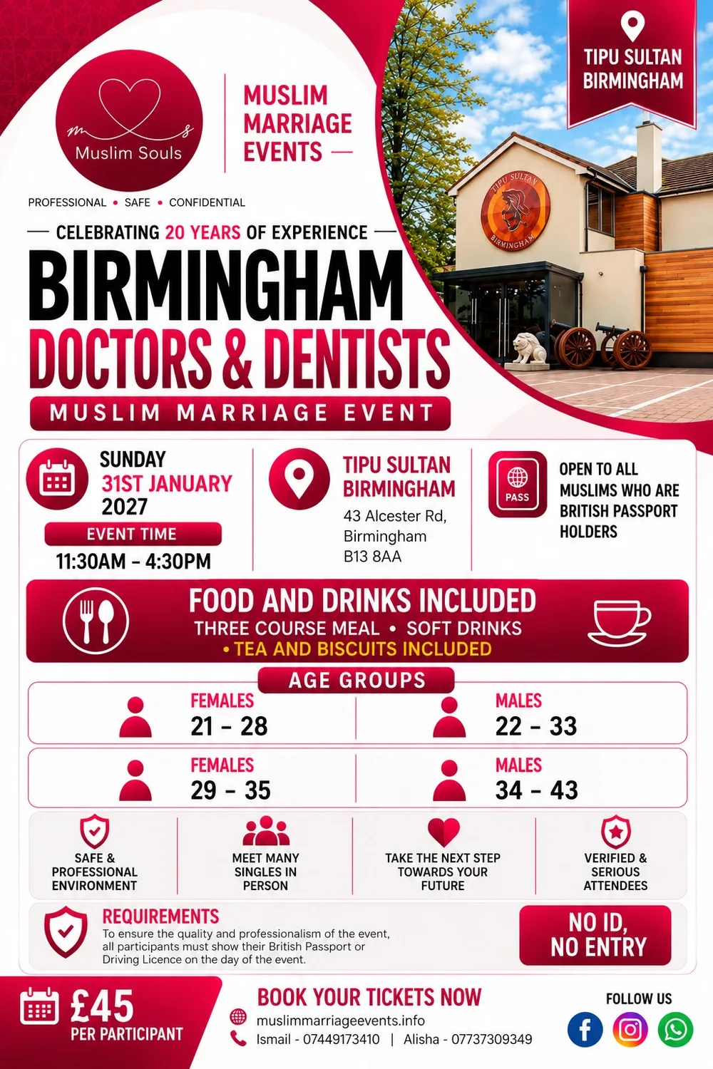 Muslim Marriage Events Birmingham - Doctors & Dentists Event