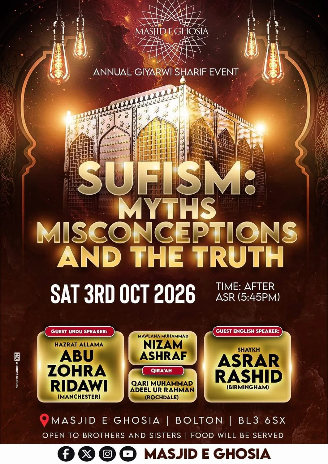 Sufism: Myths, Misconceptions and the Truth | Annual Giyarwi Sharif | Bolton